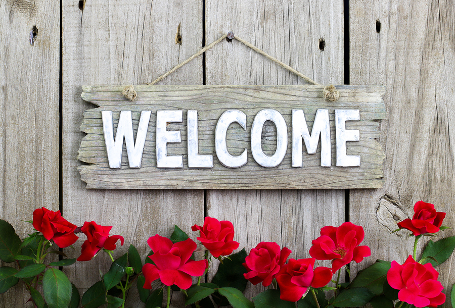 Welcome Sign Background